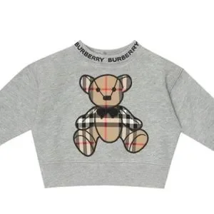 Burberry Baby Thomas Bear cotton sweater with button closure at back  12months
